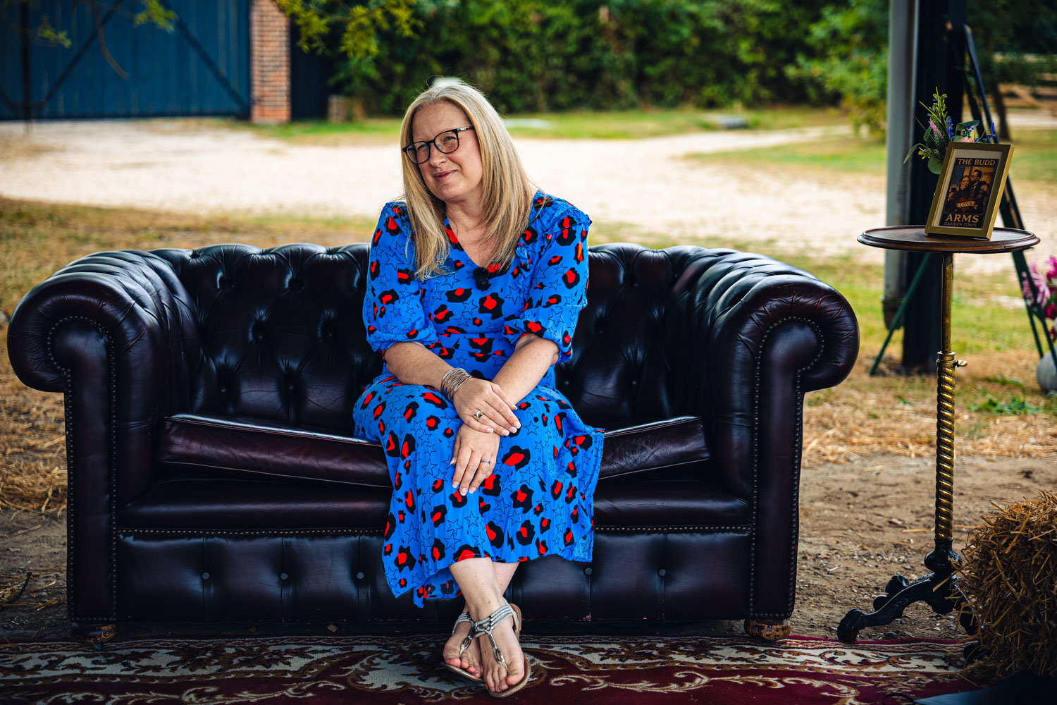 Deb Reed Celebrant Colchester Essex, performing the ceremony at Sophie and Harleys wedding.